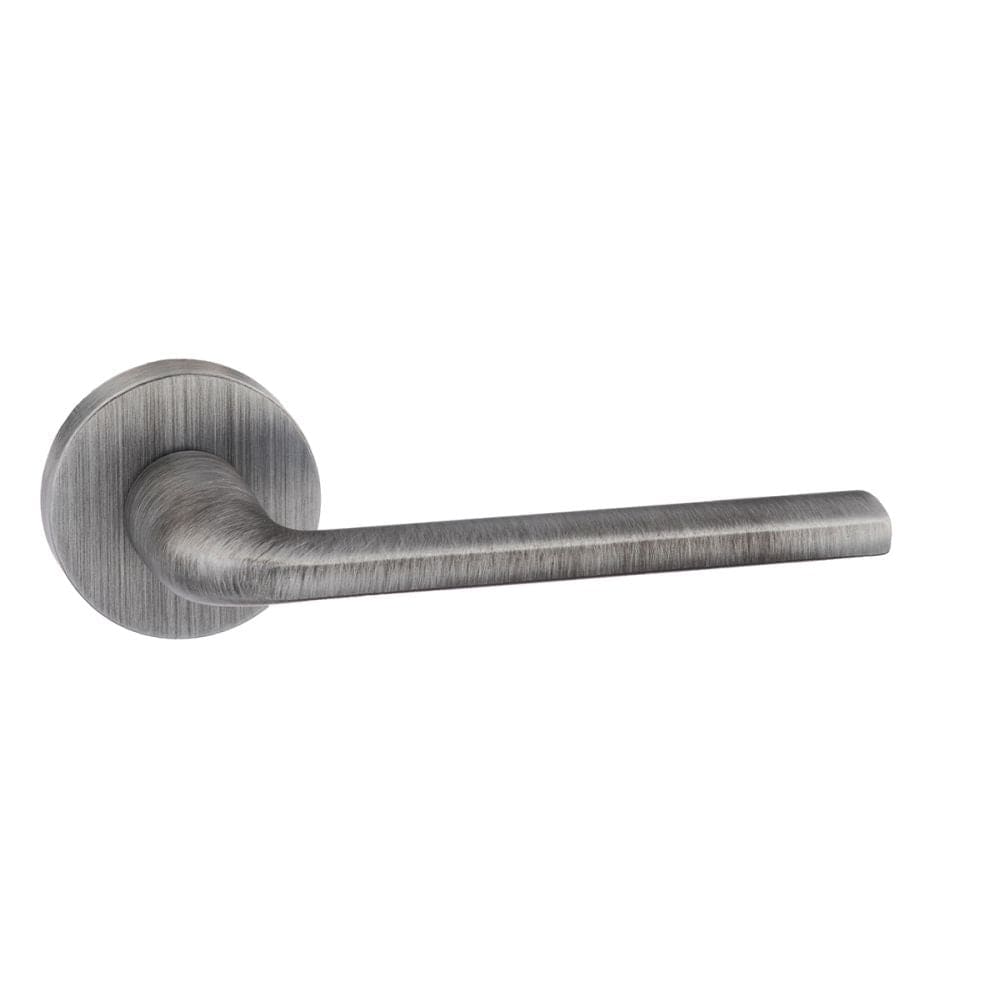 Forme Door Furniture Urban Graphite / Round Rose Forme Milly Designer Lever on Minimal Round Rose - Urban Graphite
