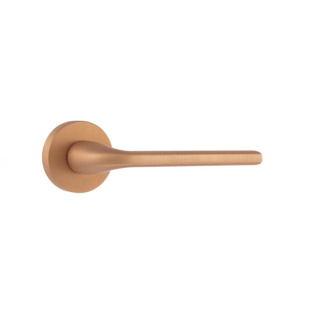 Forme Door Furniture Urban Satin Copper / Round Rose Forme Milly Designer Lever on Minimal Round Rose - Urban Satin Copper