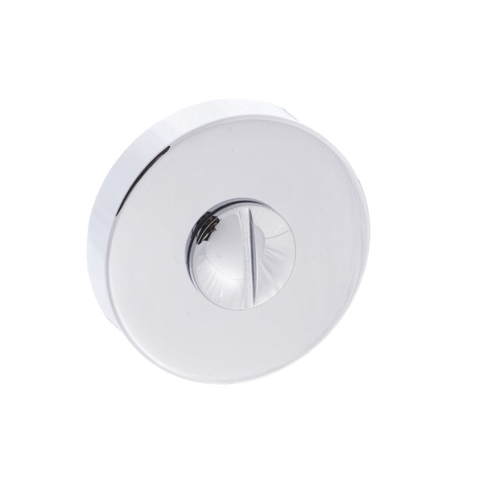 Forme Door Furniture Polished Chrome / No Forme WC Turn and Release on Minimal Round Rose - Polished Chrome