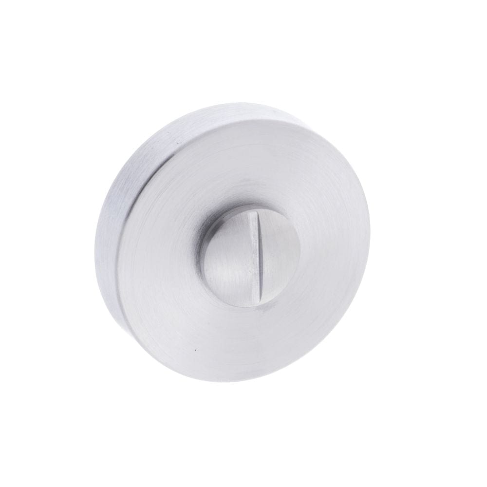 Forme Door Furniture Satin Chrome / No Forme WC Turn and Release on Minimal Round Rose - Satin Chrome