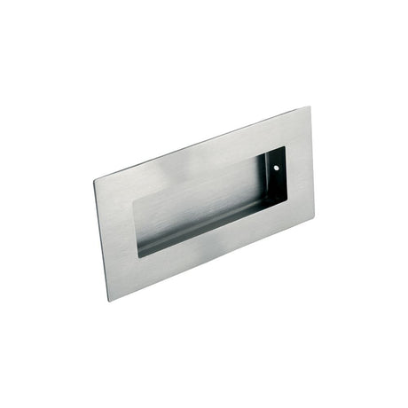 This is an image of a Eurospec - Flush Pull - Satin Stainless Steel that is availble to order from Trade Door Handles in Kendal.