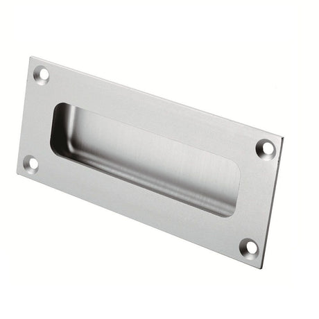 This is an image of a Eurospec - Aluminium Rectangular Flush Pull - Satin Anodised Aluminium that is availble to order from Trade Door Handles in Kendal.