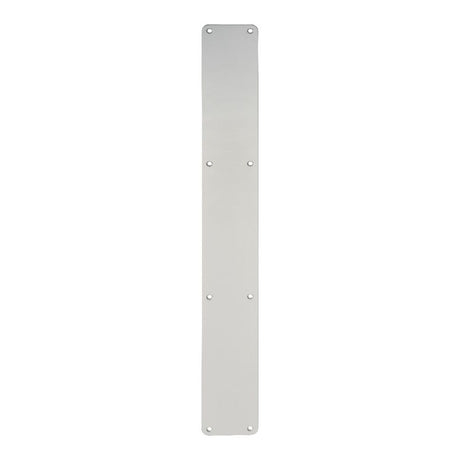 This is an image of a Eurospec - Plain Finger Plate - Satin Anodised Aluminium that is availble to order from Trade Door Handles in Kendal.