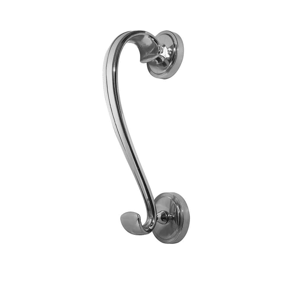 Frelan Hardware Door Furniture Polished Chrome Frelan - Sloane Round Scroll Door Knocker - Polished Chrome
