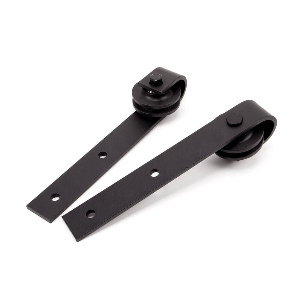 From The Anvil Door Furniture Black / Sliding Door Gear From The Anvil - 100kg Black Sliding Door Hardware Kit (2m Track)