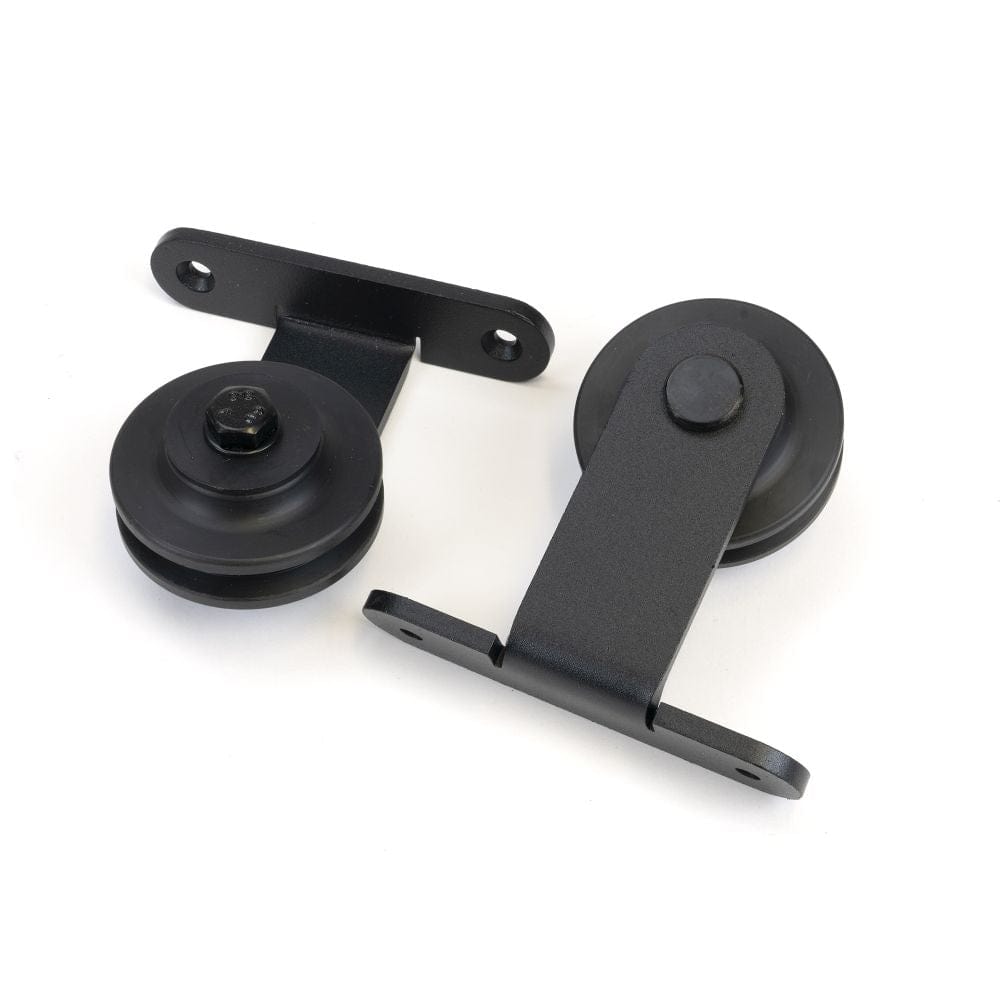 From The Anvil Door Furniture Black / Sliding Door Gear From The Anvil - 100kg Black (Top Mount) Sliding Door Hardware Kit (2m Track)