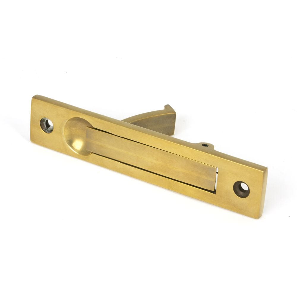 From The Anvil Door Furniture Aged Brass / Door Edge Pull / Rectangular From The Anvil - Aged Brass 125mm x 25mm Edge Pull