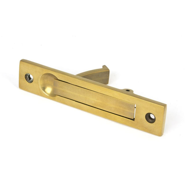 From The Anvil Door Furniture Aged Brass / Door Edge Pull / Rectangular From The Anvil - Aged Brass 125mm x 25mm Edge Pull