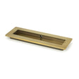 From The Anvil Door Furniture Aged Brass / Flush Handle / Rectangular From The Anvil - Aged Brass 175mm Plain Rectangular Pull