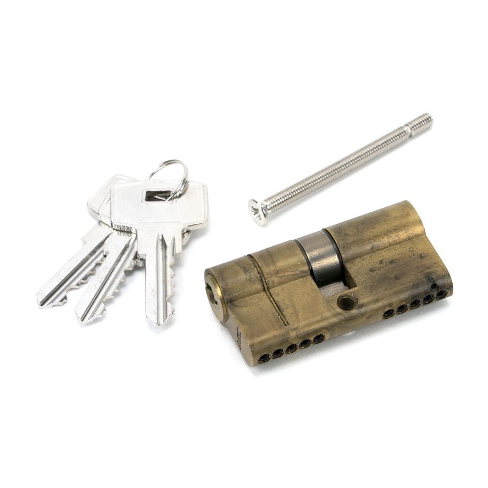 From The Anvil Locks & Latches Aged Brass / Euro Double Cylinders / 30 x 30mm From The Anvil - Aged Brass 30/30 5pin Euro Cylinder KA