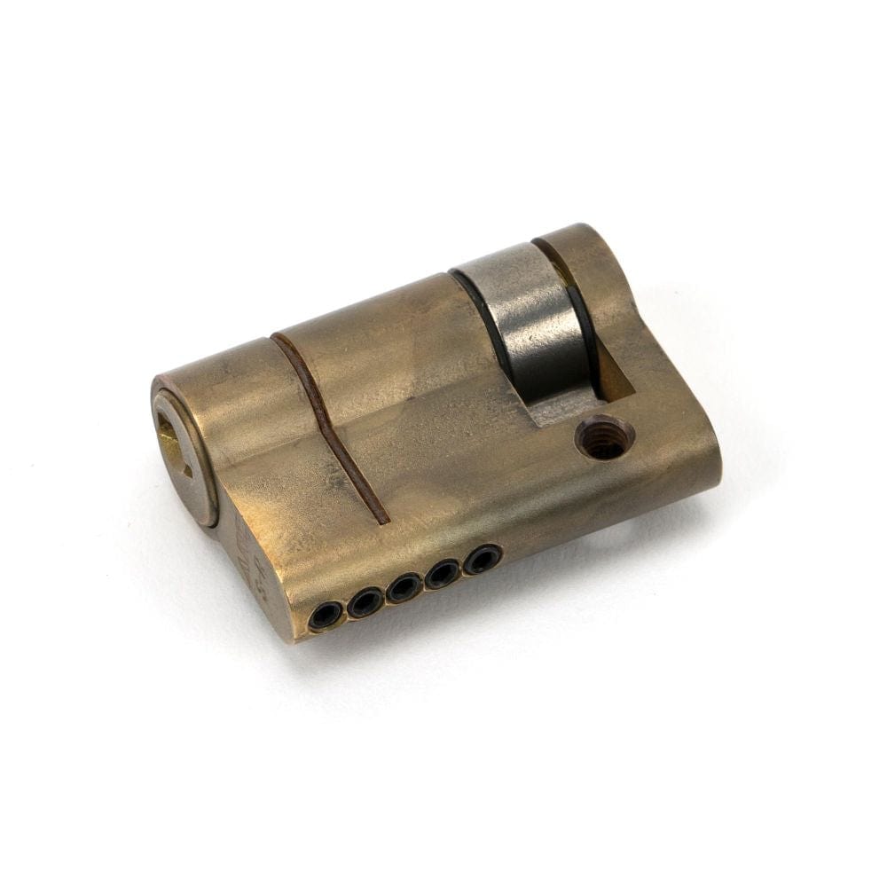 From The Anvil Locks & Latches Aged Brass / Euro Cylinders Single / 35 x 10mm From The Anvil - Aged Brass 35/10 5pin Single Cylinder