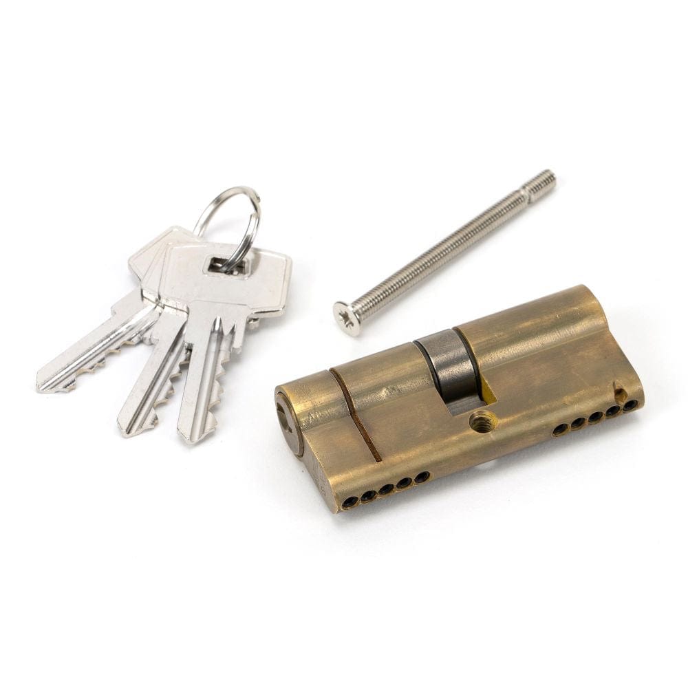 From The Anvil Locks & Latches Aged Brass / Euro Double Cylinders / 35 x 35mm From The Anvil - Aged Brass 35/35 5pin Euro Cylinder