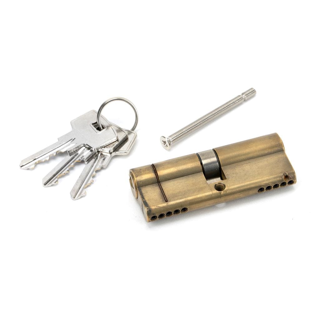 From The Anvil Locks & Latches Aged Brass / Euro Double Cylinders / 40 x 40mm From The Anvil - Aged Brass 40/40 5pin Euro Cylinder KA