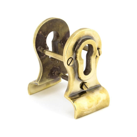 From The Anvil Door Furniture Aged Brass / Euro Profile Cylinder Pull From The Anvil - Aged Brass 50mm Euro Door Pull (Back to Back fixings)