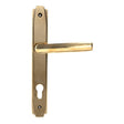 From The Anvil Door Furniture Aged Brass / Multi Point Lock Set / 92mm c/c From The Anvil - Aged Brass Art Deco Slimline Lever Espag. Lock Set
