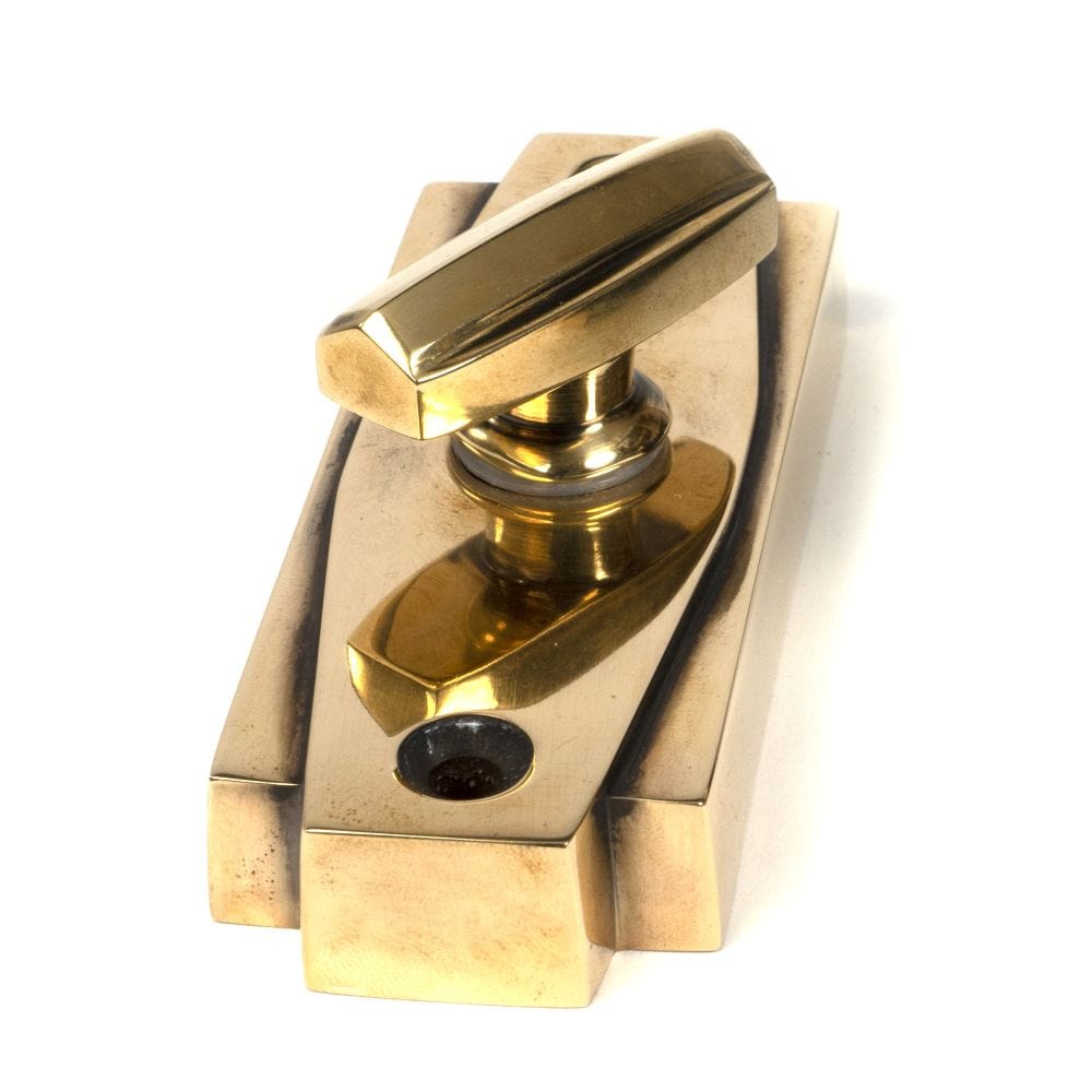 From The Anvil Door Furniture Aged Brass / No From The Anvil - Aged Brass Art Deco Thumbturn