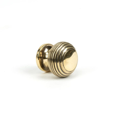 From The Anvil Cabinet Hardware Aged Brass / Cabinet Knobs / 30mm Dia. From The Anvil - Aged Brass Beehive Cabinet Knob 30mm