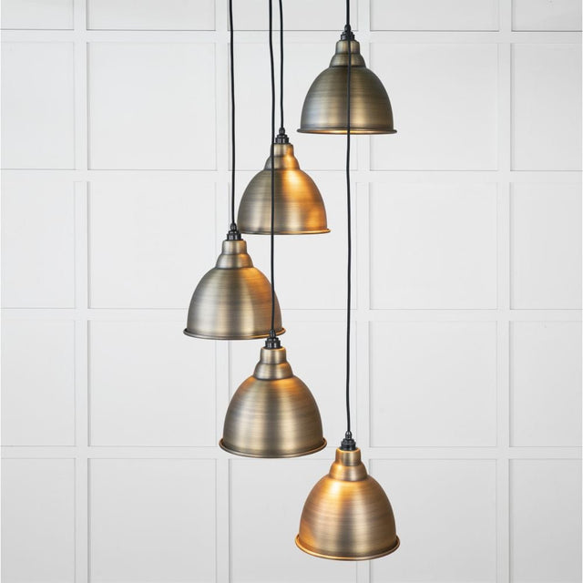 From The Anvil Electrical Aged Brass / Cluster Pendants From The Anvil - Aged Brass Brindley Cluster Pendant