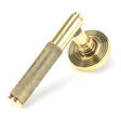 From The Anvil Door Furniture Aged Brass / Round Rose From The Anvil - Aged Brass Brompton Lever on Rose Set (Beehive)