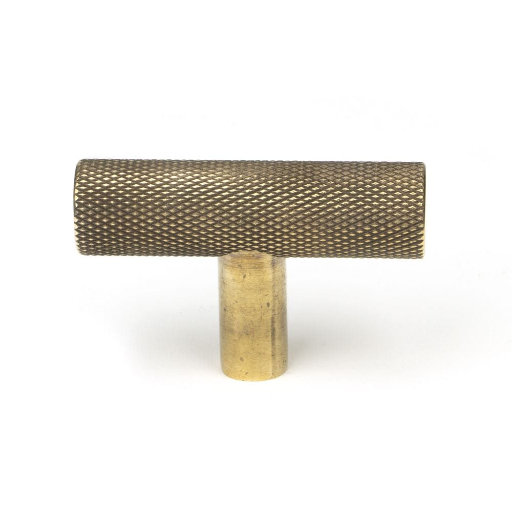 From The Anvil Cabinet Hardware Aged Brass / Cabinet T-Pulls From The Anvil - Aged Brass Brompton T-Bar