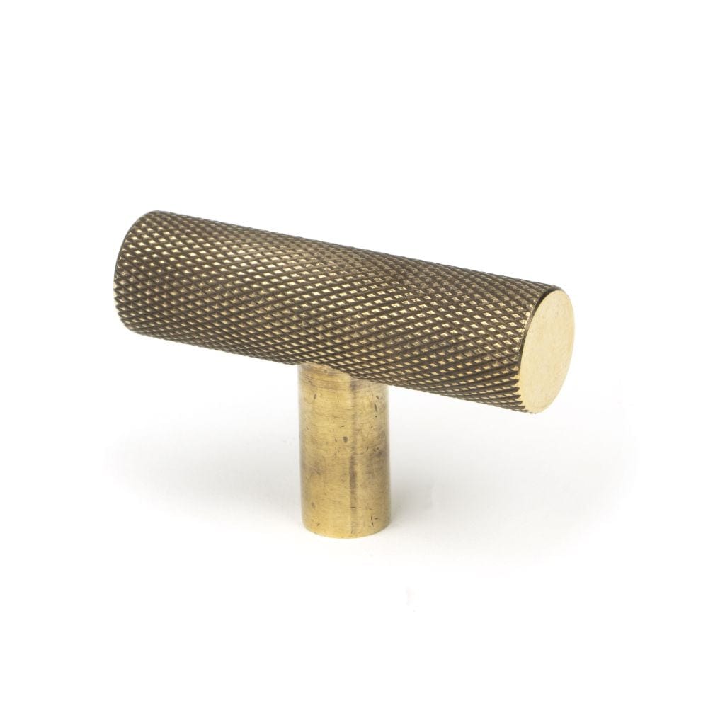 From The Anvil Cabinet Hardware Aged Brass / Cabinet T-Pulls From The Anvil - Aged Brass Brompton T-Bar