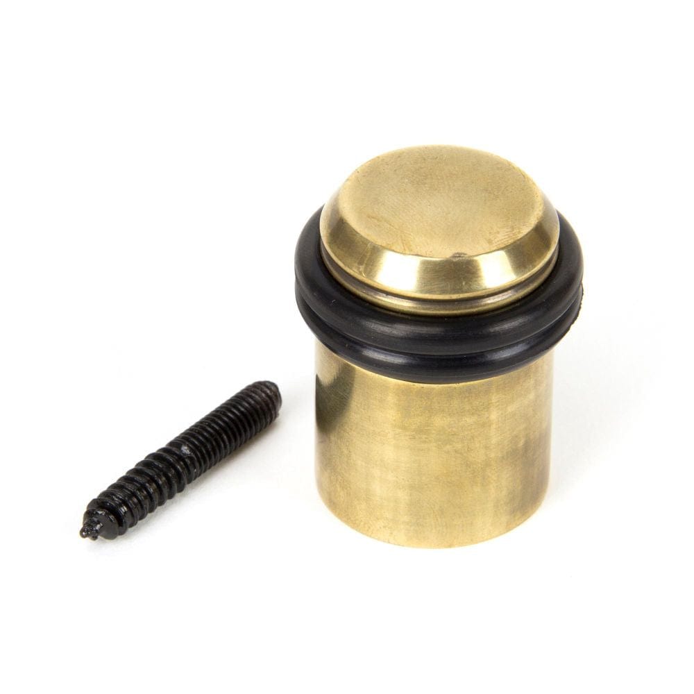 From The Anvil Door Furniture Aged Brass / Floor Door Stop From The Anvil - Aged Brass Floor Mounted Door Stop