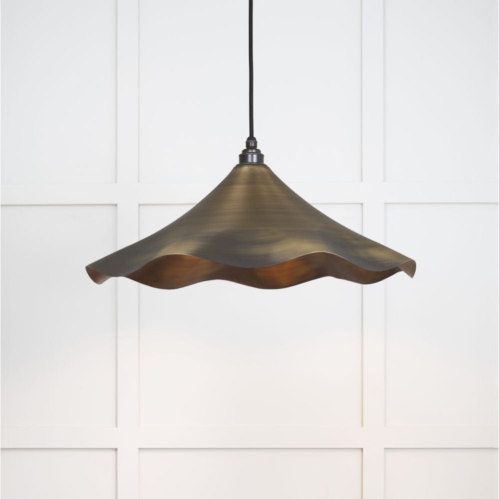 From The Anvil Electrical Aged Brass / Ceiling Pendants From The Anvil - Aged Brass Flora Pendant