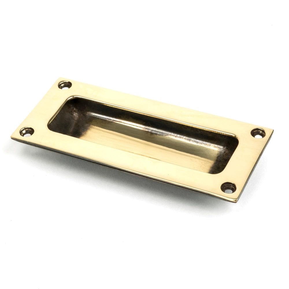 From The Anvil Door Furniture Aged Brass / Flush Handle / Rectangular From The Anvil - Aged Brass Flush Handle