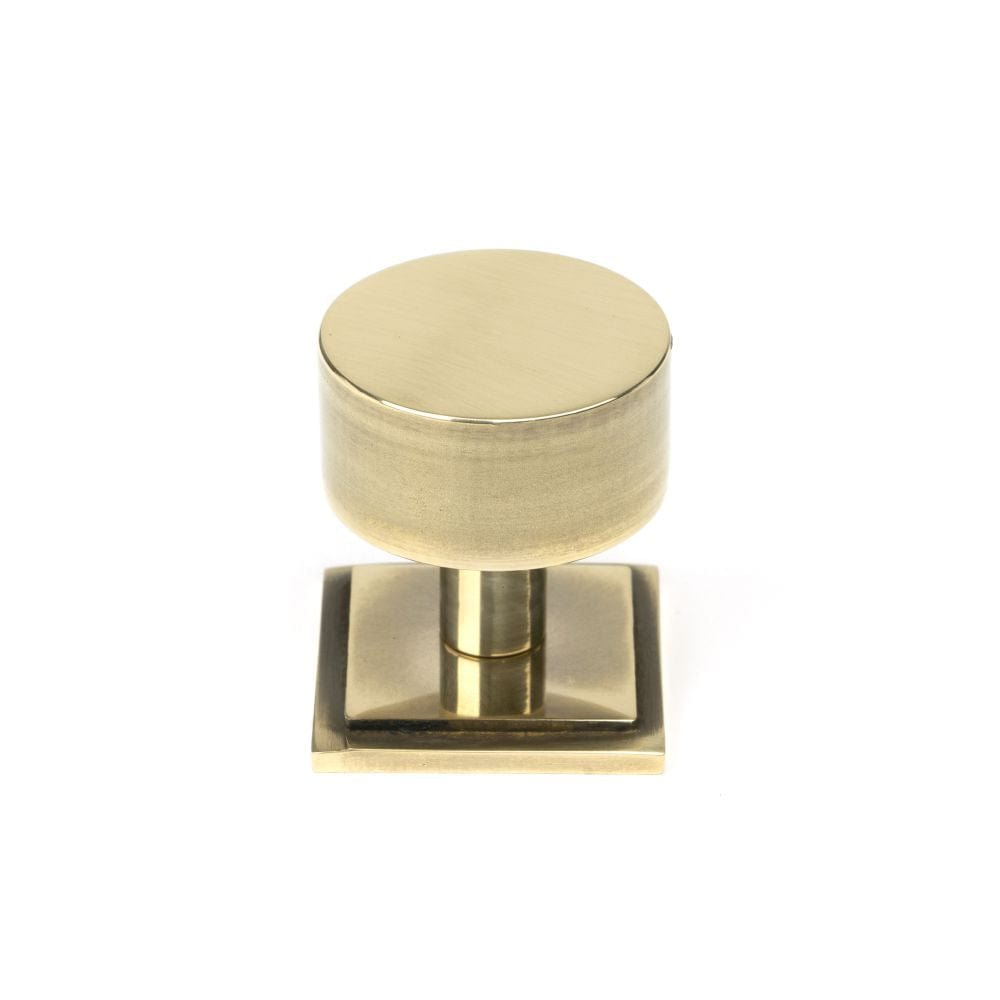 From The Anvil Cabinet Hardware Aged Brass / Cabinet Knobs / 32mm Dia. From The Anvil - Aged Brass Kelso Cabinet Knob - 32mm (Square)