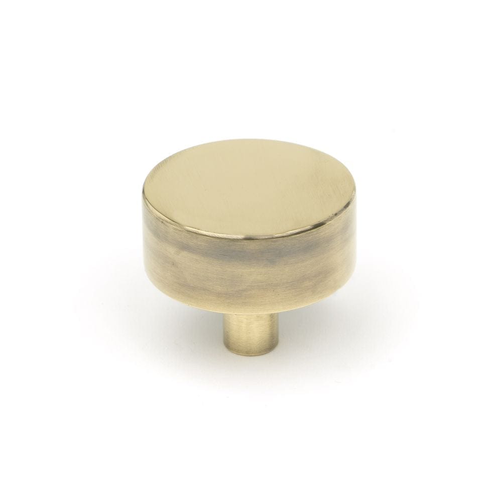 From The Anvil Cabinet Hardware Aged Brass / Cabinet Knobs / 38mm Dia. From The Anvil - Aged Brass Kelso Cabinet Knob - 38mm (No rose)
