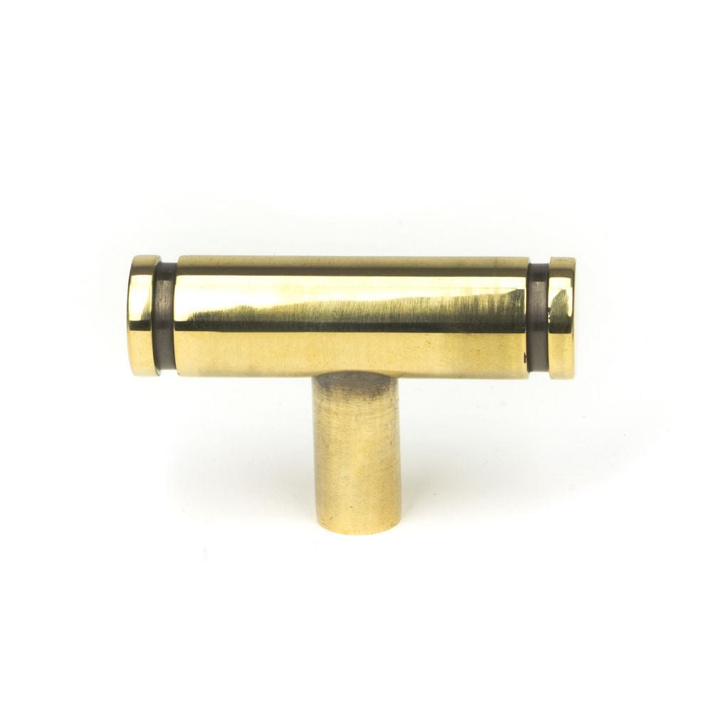 From The Anvil Cabinet Hardware Aged Brass / Cabinet T-Pulls From The Anvil - Aged Brass Kelso T-Bar