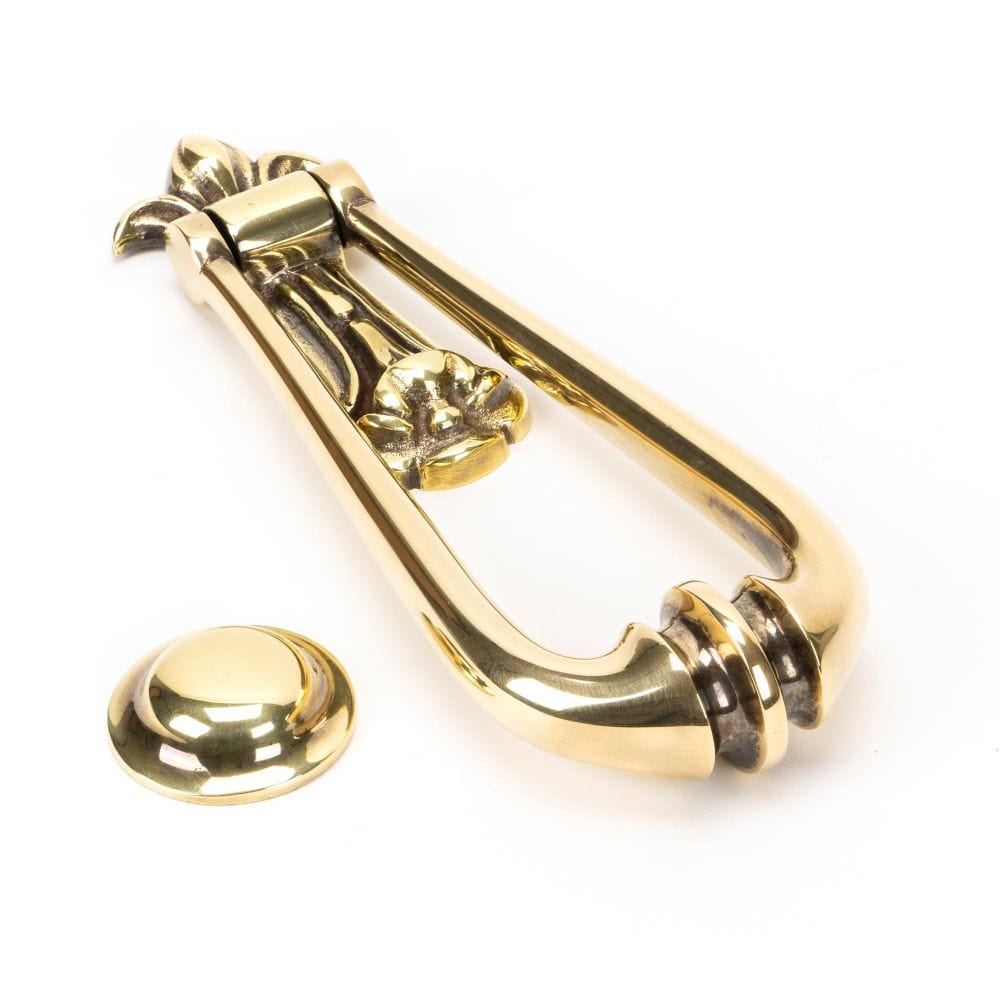 From The Anvil Door Furniture Aged Brass From The Anvil - Aged Brass Loop Door Knocker