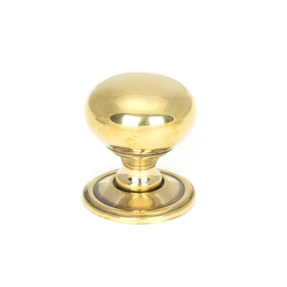 From The Anvil Cabinet Hardware Aged Brass / Cabinet Knobs / 32mm Dia. From The Anvil - Aged Brass Mushroom Cabinet Knob 32mm