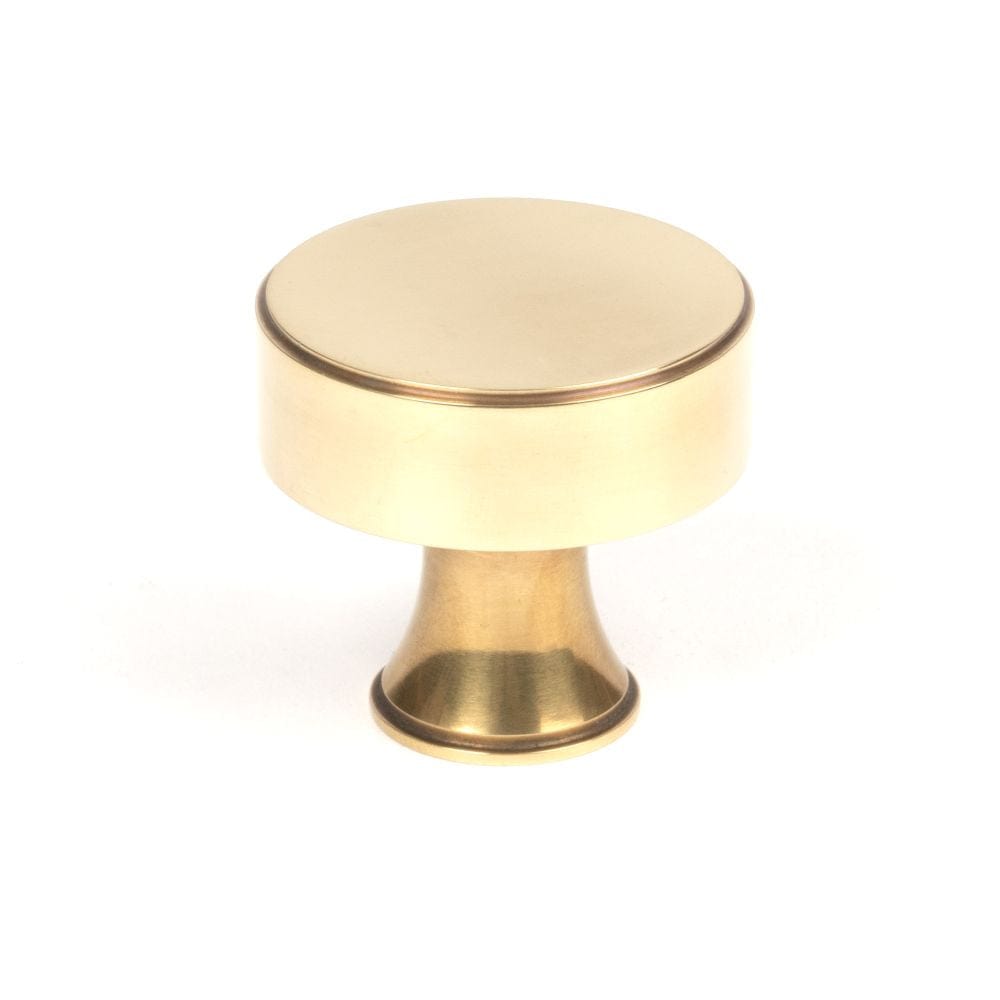 From The Anvil Cabinet Hardware Aged Brass / Cabinet Knobs / 38mm Dia. From The Anvil - Aged Brass Scully Cabinet Knob - 38mm