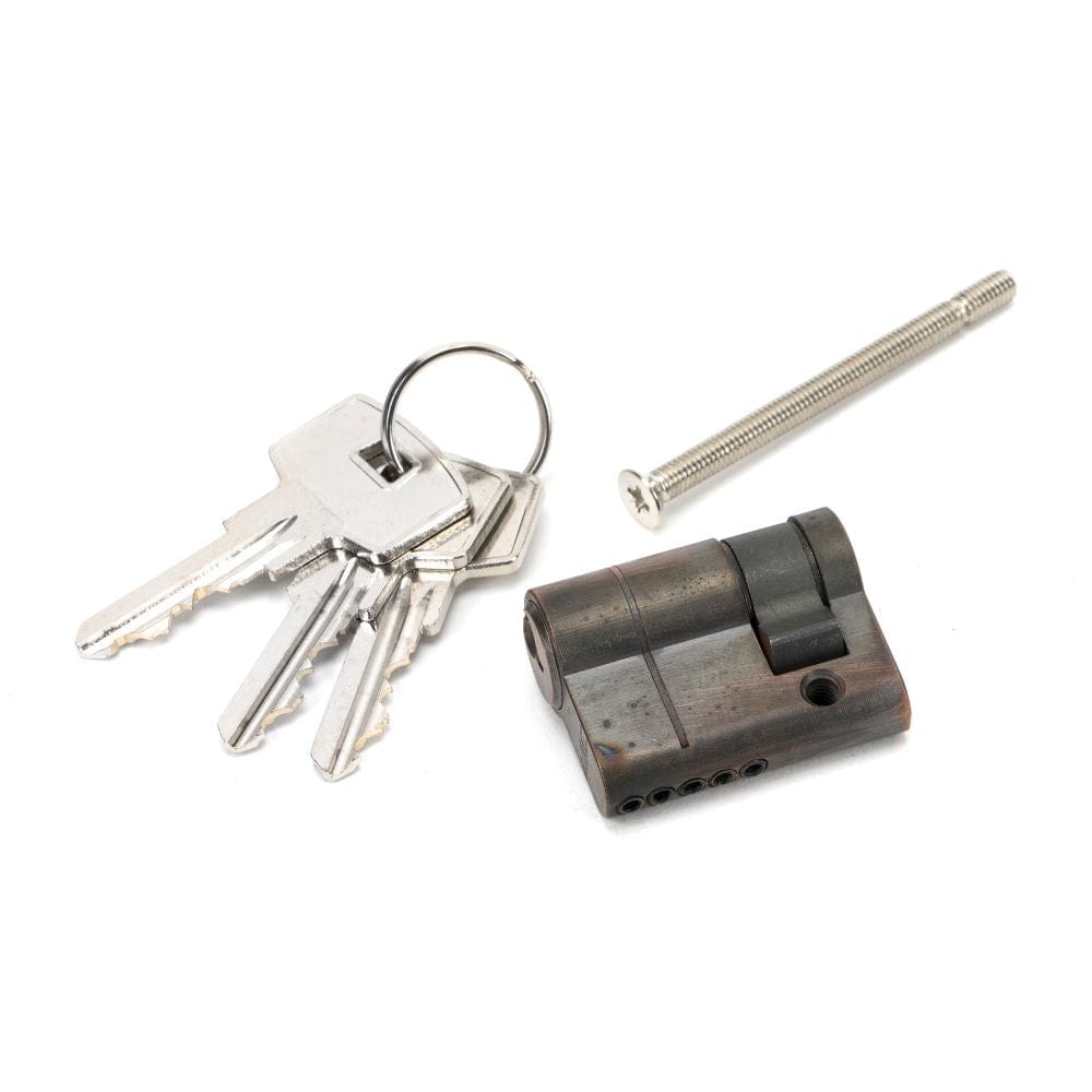 From The Anvil Locks & Latches Aged Bronze / Euro Cylinders Single / 30 x 10mm From The Anvil - Aged Bronze 30/10 5pin Single Cylinder