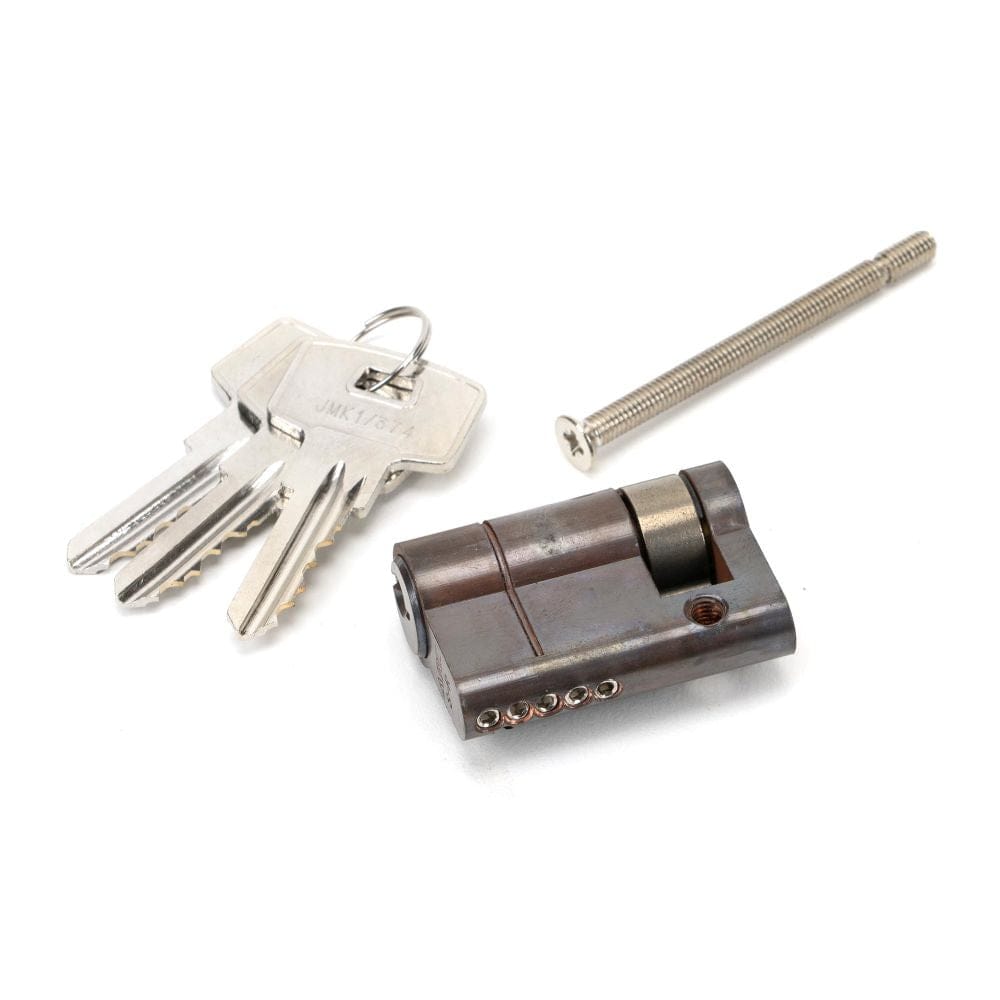 From The Anvil Locks & Latches Aged Bronze / Euro Cylinders Single / 35 x 10mm From The Anvil - Aged Bronze 35/10 5pin Single Cylinder