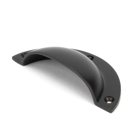 From The Anvil Cabinet Hardware Aged Bronze / Cabinet Cup Pulls From The Anvil - Aged Bronze 4" Plain Drawer Pull