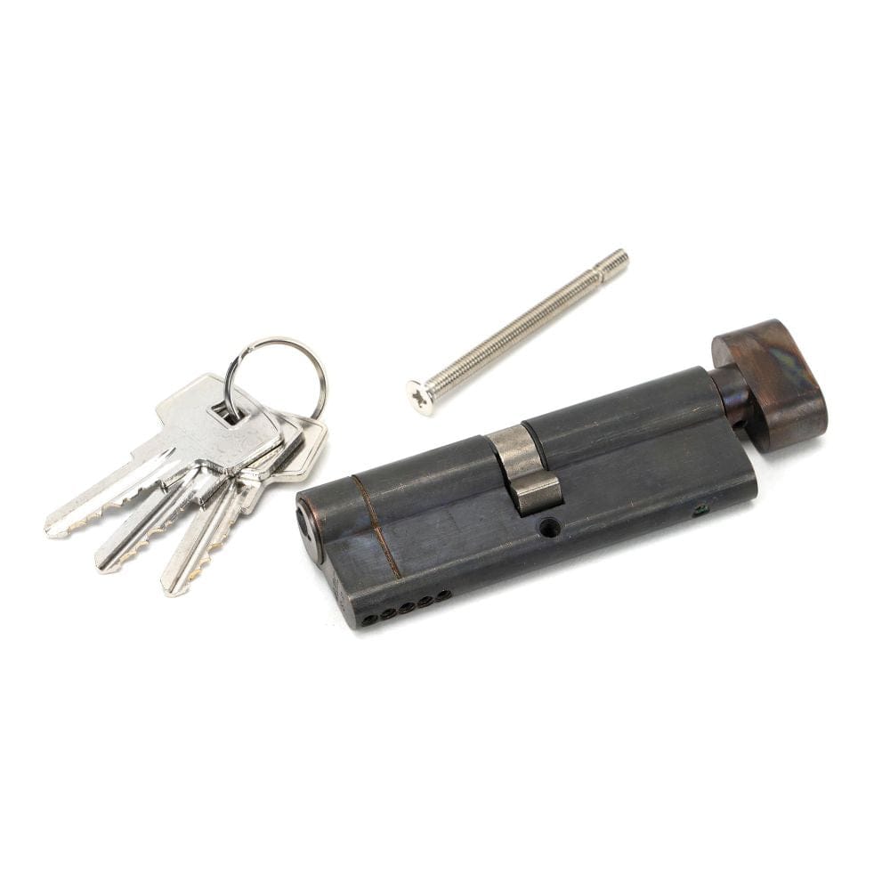 From The Anvil Locks & Latches Aged Bronze / Euro Cylinder & Turn / 45 x 45mm From The Anvil - Aged Bronze 45/45 5pin Euro Cylinder/Thumbturn