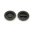 From The Anvil Door Furniture Aged Bronze / Round Flush Pull (Privacy) / Round From The Anvil - Aged Bronze 60mm Art Deco Round Pull - Privacy Set