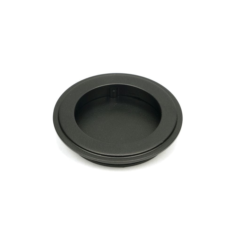 From The Anvil Door Furniture Aged Bronze / Flush Handle / Round From The Anvil - Aged Bronze 75mm Art Deco Round Pull