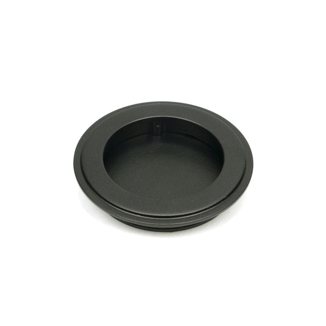 From The Anvil Door Furniture Aged Bronze / Flush Handle / Round From The Anvil - Aged Bronze 75mm Art Deco Round Pull