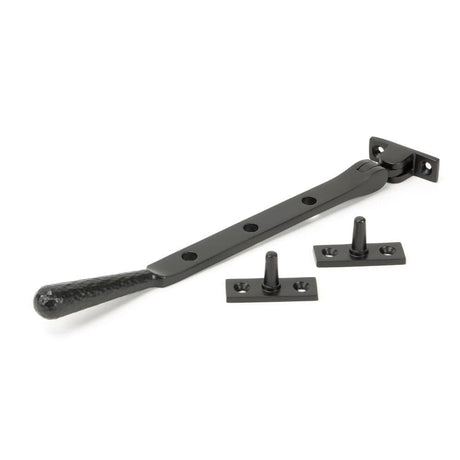 From The Anvil Window Furniture Aged Bronze / 8"/200mm From The Anvil - Aged Bronze 8" Hammered Newbury Stay