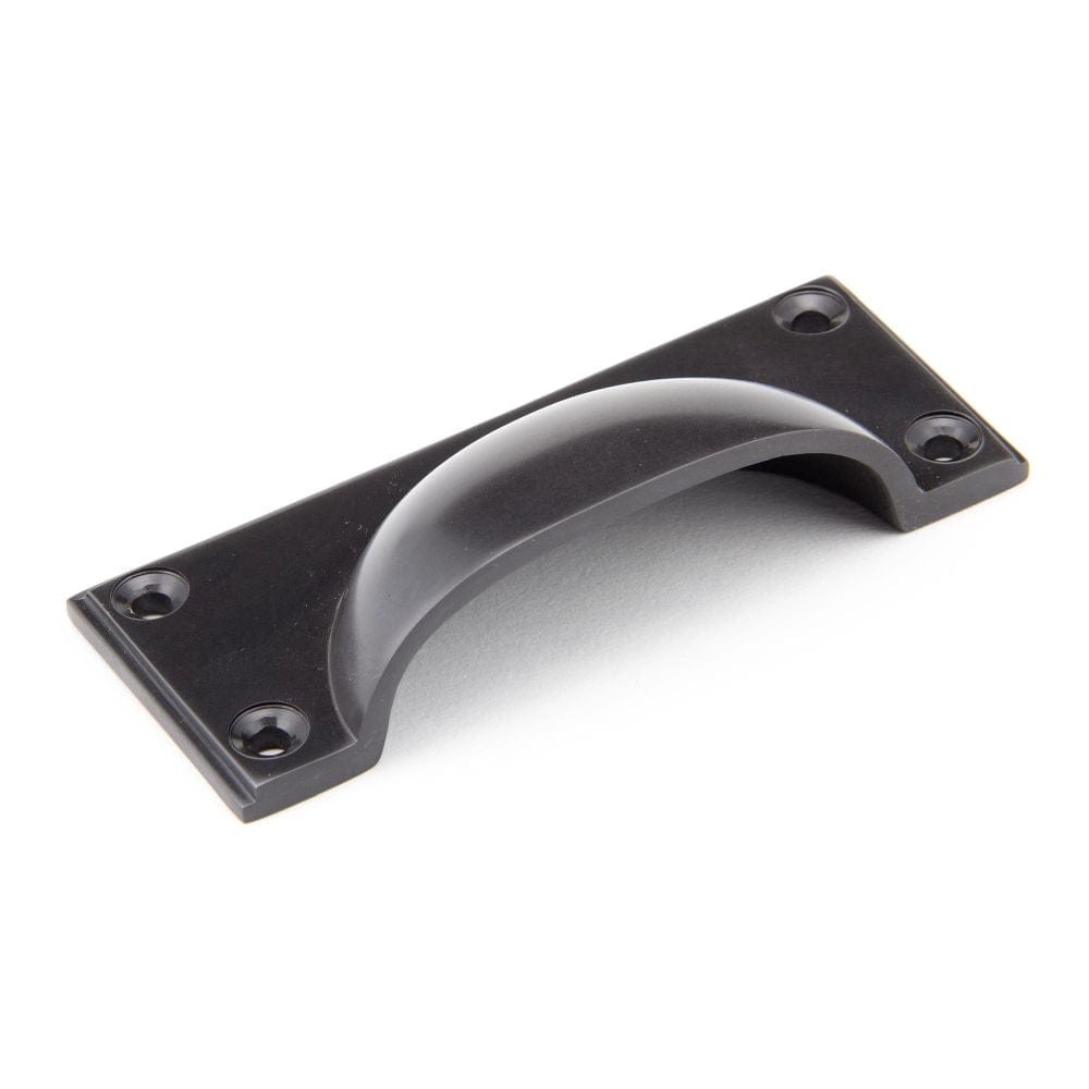 From The Anvil Cabinet Hardware Aged Bronze / Cabinet Cup Pulls From The Anvil - Aged Bronze Art Deco Drawer Pull