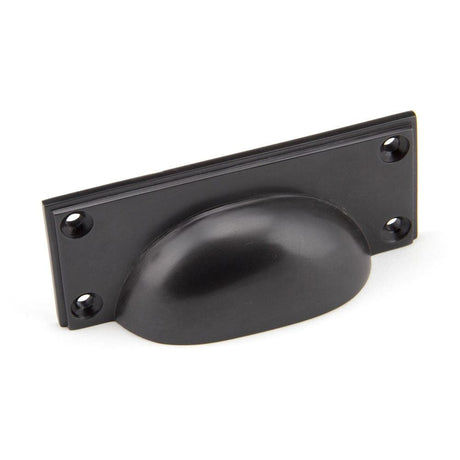 From The Anvil Cabinet Hardware Aged Bronze / Cabinet Cup Pulls From The Anvil - Aged Bronze Art Deco Drawer Pull