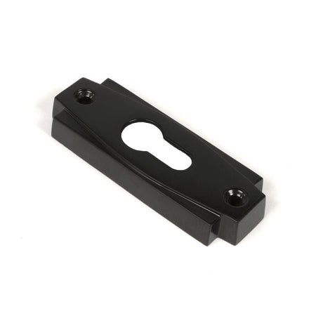 From The Anvil Door Furniture Aged Bronze / Euro Profile Escutcheons From The Anvil - Aged Bronze Art Deco Euro Escutcheon