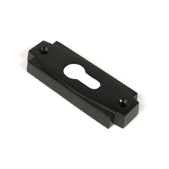 From The Anvil Door Furniture Aged Bronze / Euro Profile Escutcheons From The Anvil - Aged Bronze Art Deco Euro Escutcheon