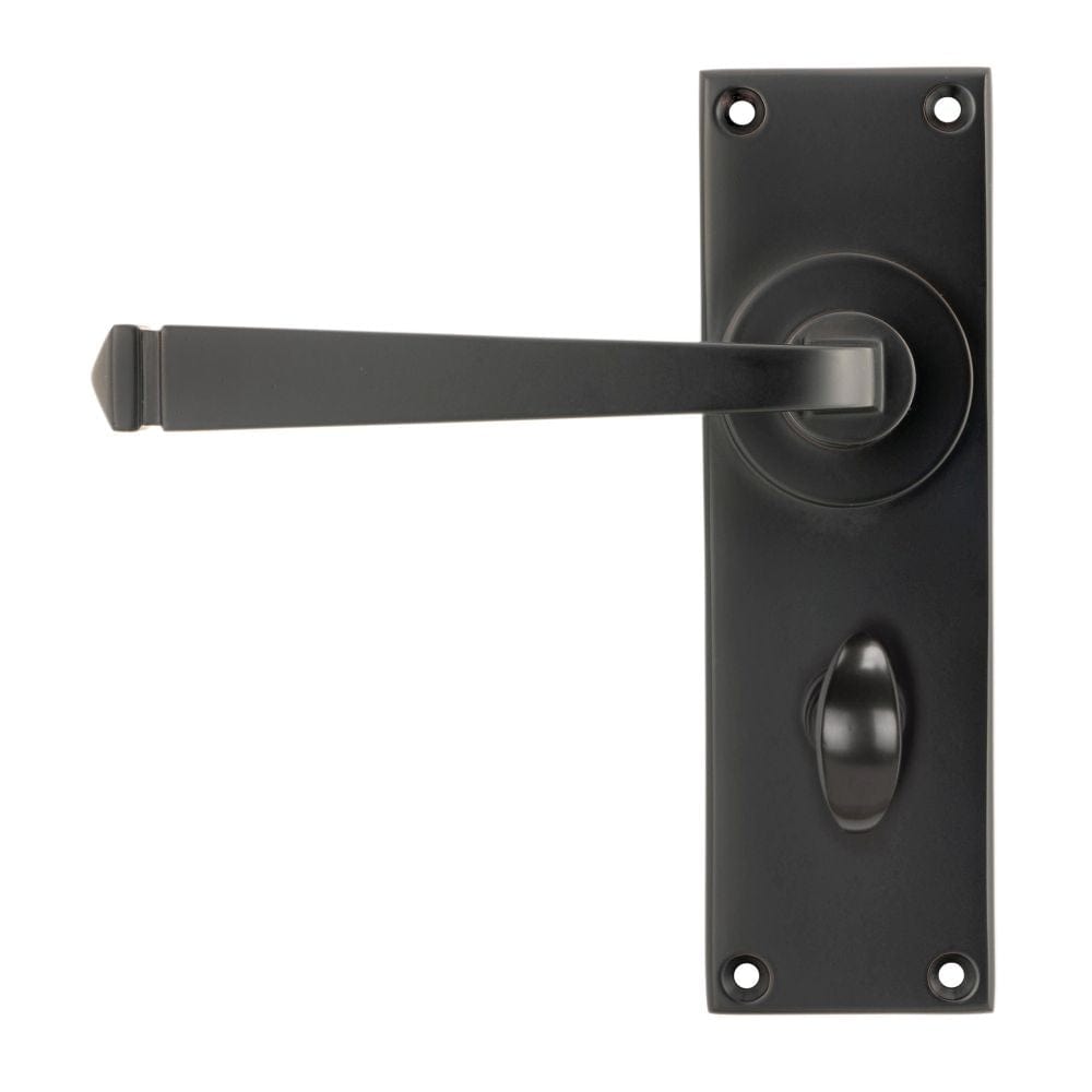 From The Anvil Door Furniture Aged Bronze / Bathroom Lock Handles From The Anvil - Aged Bronze Avon Lever Bathroom Set