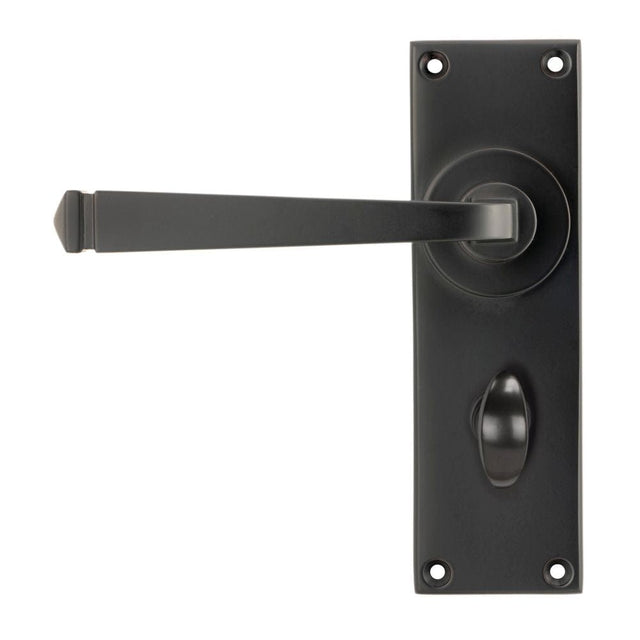 From The Anvil Door Furniture Aged Bronze / Bathroom Lock Handles From The Anvil - Aged Bronze Avon Lever Bathroom Set