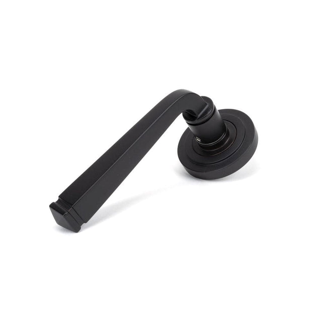 From The Anvil Door Furniture Aged Bronze / Round Rose From The Anvil - Aged Bronze Avon Round Lever on Rose Set (Art Deco)