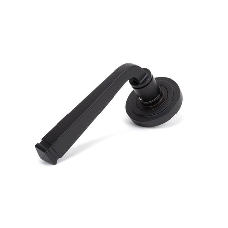 From The Anvil Door Furniture Aged Bronze / Round Rose From The Anvil - Aged Bronze Avon Round Lever on Rose Set (Art Deco) - Unsprung